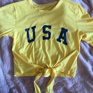 USA forever 21 tie up top